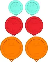 Sophico Round Silicone Storage Cover Lids Replacement for Anchor Hocking and Pyrex Glass Bowls (Container not Included) (MIX-6 PACK)