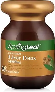 SpringLeaf Ultra Strength Milk Thistle, 51,800mg, 60 Capsules, Herbal Supplement (60 Day)