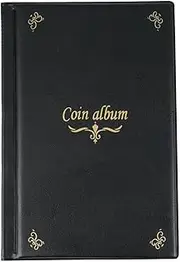 Coin Album Holder Australian Coin Collection Folder Book Holds 150 Coins Black