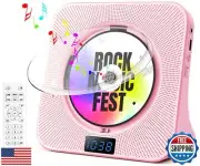 Desktop CD Player with Speakers, ROADOM Bluetooth CD Player with Hi-Fi Stereo