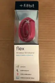 New Fitbit Flex Wireless Activity & Sleep Tracker Wristband - PINK