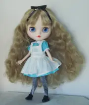 Blythe Doll customized Alice in Wonderland Jointed Body Mate face