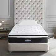 Single Mattress Euro Top Bed Bonnell Spring Egg-Shaped Foam Medium-Firm 21cm