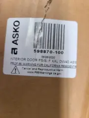 ASKO PART# 598870-100 598870 INTERIOR DOOR INNER DW40 XXL DISHWASHER NEW!