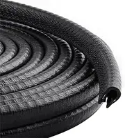 33Ft(10M) Long Car Door Edge Guards,U Shape Edge Trim Rubber Seal Protector Rubber Car Door Protector Car Protection Door Edge Anti-Collision Rubber Clips Fit for Most Car| Black |