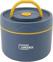 Bento Box, 550ml Stainless Steel Insulated Lunch Box Stackable Lunch Container Portable 2 Tier Round Bento Lunch Box Leakproof Thermal Food Container for Adult (Insulated Style,