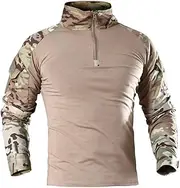 [ANTARCTICA] Mens Long Sleeve Tactical Shirt T-Shirt Men's Military Rapid Assault Army Combat Rapid Assault Slim Fit (