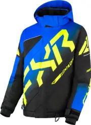 FXR CX Youth Snowmobile Jacket, black-grey-red, Size 40 Black Grey Red