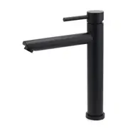 Black Laundry Round Tall Basin Mixer Vanity Sink Faucet Tap Lead Free For Healty