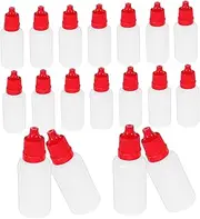 KICHOUSE 50pcs Portable Leakproof Plastic Essential Oil Containers Caps for Travel Use