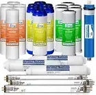 6 Stage Reverse Osmosis System RO Water Filter Cartridges Replacement, UV 75 GPD