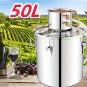 Moonshine Still Water Alcohol Distiller Brewing Kit 50L w/ Water Pump