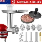 For KitchenAid Meat Food Grinder Attachment Kit Tray Pusher TubesStand Mixer