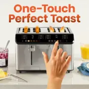 4-Slice Digital Toaster, 6 Shade Settings, Extra-Wide Slots, Defrost, Crumb Tray