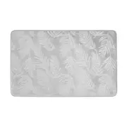 Memory Foam Bath Mat - Silver Leaf