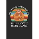 YOGA SLOTH NOTEBOOK - YOGA THERAPIST JOURNAL PLANNER: YOGI SPIRIT ORGANIZER FOR MEN WOMEN KIDS