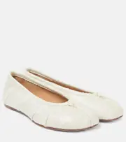 [Maison Margiela] Maison Margiela Tabi leather ballet flats AU 6 white