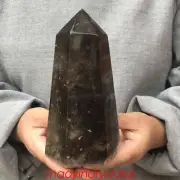 2.55LB Natural Smokey Citrine Quartz Obelisk Quartz Crystal Point Wand XA3034