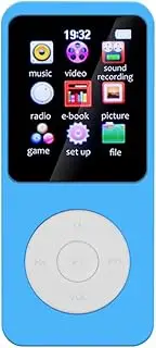 Generic MP3 Player 1.8 in Screen Portable Music Player -Compatible5.0 Type-C Sports MP3 Player Built-in Speaker Support FM Radio E-Book Recording for