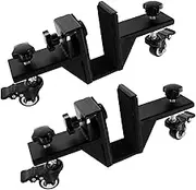 2Pcs Door Dolly Iron Door Mover 360 Degree Rotation Door Installation Dolly Moving Door Panel Installation Kit Safe Stable Door Transport Trolley Suitable for Bifold Doors ZJMCAJY