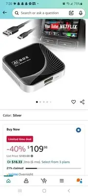 TERUNSOUl 3-in-1 Wireless CarPlay Adapter & Android Auto Wireless Adapter