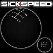 BLACK OL' SKOOL SHIFT KNOB FOR 6 SPEED SHORT THROW SHIFTER SELECTOR 10X1.5 K13