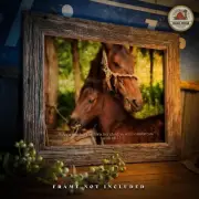 Horse Art Print Horse Riding Religious Poster Cowgirl Wall Decor Isaiah 66:13
