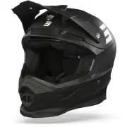 Furious Solid Black Matt 2.0 Offroad Helmet
