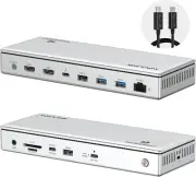 Thunderbolt 4 Docking Station,Single 8K,Triple 4K Display,13 in 1 Laptop Dock...