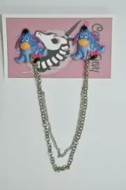 Winnie Eeyore Cardigan Clips Retro Pinup Sweater Guard