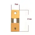 Clock Pendulum Leaf Positioning Reed Central Movement Gold/silver Metal
