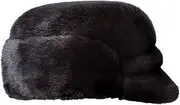 [keusyoi] Winter Male Fur Bomber Hats Man Caps Black Brown Motorcycle Russian Dad Warm Trapper Hats, 5, 60 CM