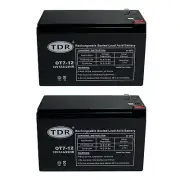 2 x OT7-12 7AH 12V7Ah Rechargeable Alarm Battery for CJ12-7 OT7-12