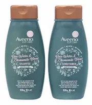 Aveeno Scalp Soothing Shampoo & Conditioner Set Rose Water & Chamomile 18 oz