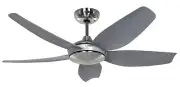 Energy-Saving Ceiling Fan + Remote Control Dc Volare 116cm Chrome Grey