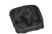 FITS VOLVO S60 2001-2009 LEATHER BLACK GEAR GAITER SHIFT BOOT BLACK STITCH (for: Volvo)