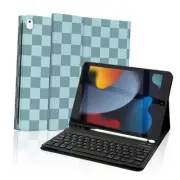 Keyboard Case for iPad 9th / 8th / 7th Generation 10.2 Inch A-Blue-Light Blue