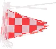 BELLIFFY 1 String Racing Decorative Flag Race Car Birthday Flags Decorations Car Checkered Decorations Polyester Cloth