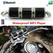 Waterproof Motorcycle Audio System Bluetooth MP3 Player FM Radio Speaker USB/Aux