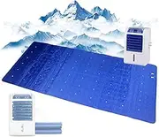 Cooling Water Mattress Topper, Summer Bed Cooler Hot Sleepers Water Cooling System for Bed, Air Conditioning Fan & Cooling Pad 1.6 * 1.4M