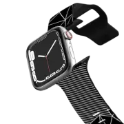 Apple Watch Series 4-6, SE (44mm) Impact Band Ab Lines 45 Black #2