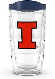 Tervis Illinois Fighting Illini - Primary Logo Made in USA Double Walled Insulated Tumbler Travel Cup Keeps Drinks Cold & Hot, 10oz Wavy, Classic