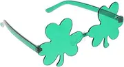 [ANDRESLAD] Patrick's Day Party Supplies 6pcs Shamrock Eyeglasses Irish's Day Decorative Glasses