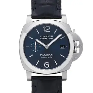 【PANERAI 沛納海】Luminor Quaranta藍面藍皮帶款x40mm(PAM01370)