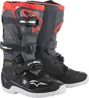 [Alpinestars] Unisex-Adult Youth Tech 7S Boots Grey/Red Sz 05 (Multi, 5 Big Kid)