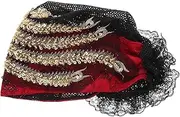 Stylish Women's Headwrap Hat Bead Flower Turban Cap for Fashionable Adult Elegant and Comfortable