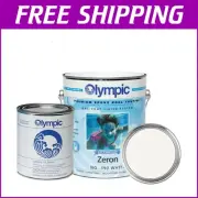 High-Gloss Zeron Pool Paint - 1 Gallon Two-Part Epoxy for Plaster & Fiberglass