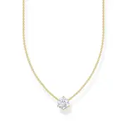 Buy Necklace with white zirconia pendant - gold by Thomas Sabo online - THOMAS SABO Australia