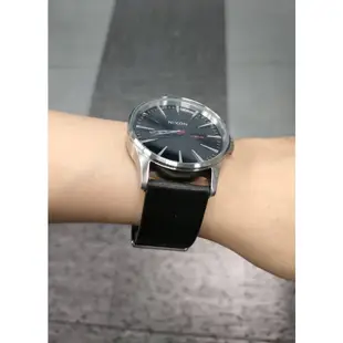 NIXON SENTRY 極簡復刻 黑 銀刻 黑錶 皮錶帶 男錶 女錶 手錶 A105-000