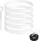 5 Pack Rubber Gaskets Replacement Seal White Ring for Nutri Ninja Blender Replac